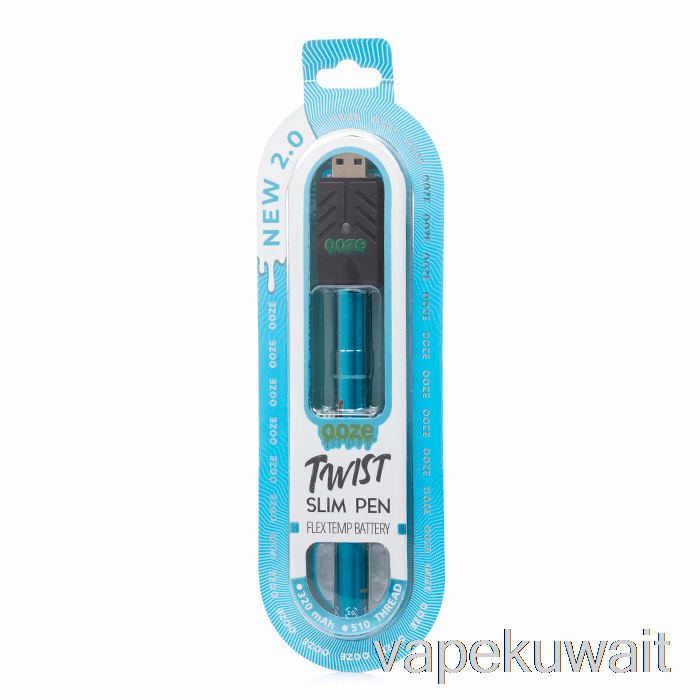 Ooze Slim Twist Pen 2.0 فليكس تيمب بطارية الياقوت الأزرق Vape نظام جراب